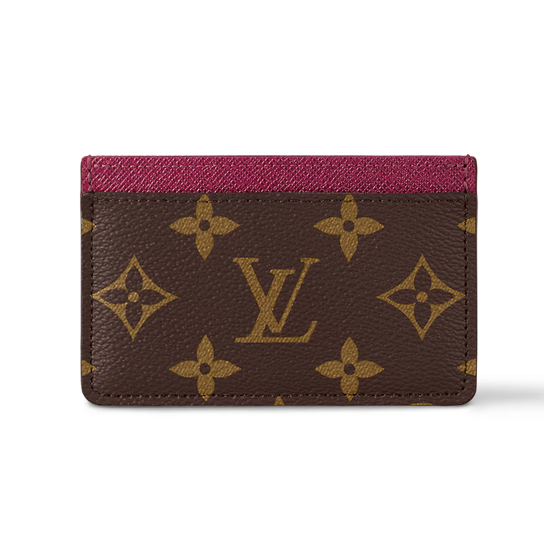Louis Vuitton Monogram Canvas Card Holder - Fuchsia Brown