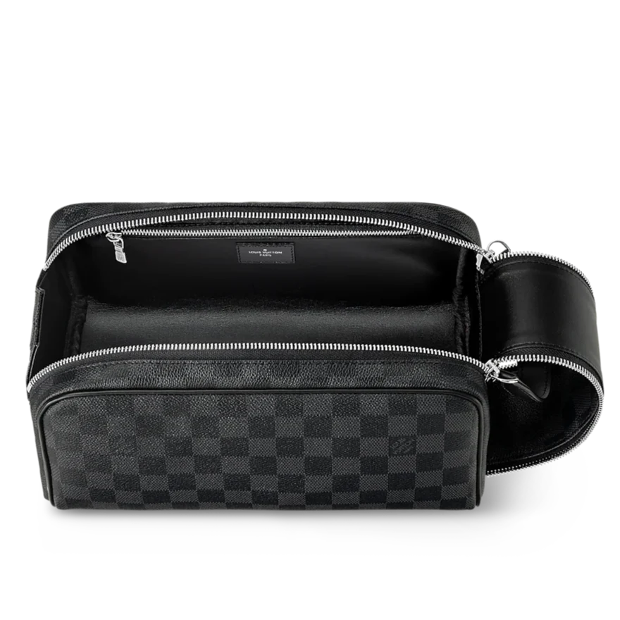 Louis Vuitton Dopp Kit Toilet Pouch - Damier Graphite