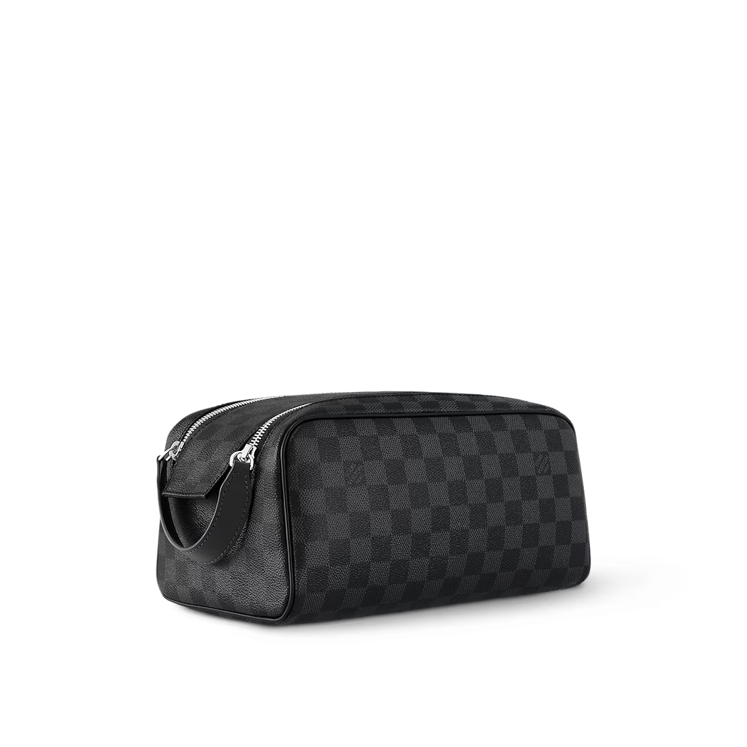 Louis Vuitton Dopp Kit Toilet Pouch - Damier Graphite