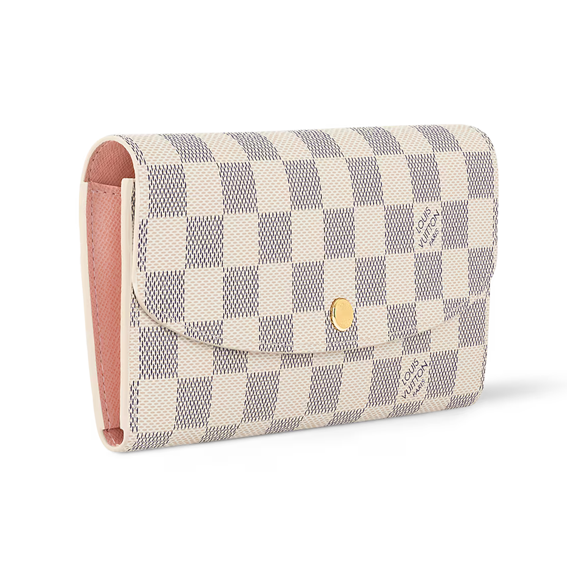 Louis Vuitton Damier Azur Emilie Wallet - White