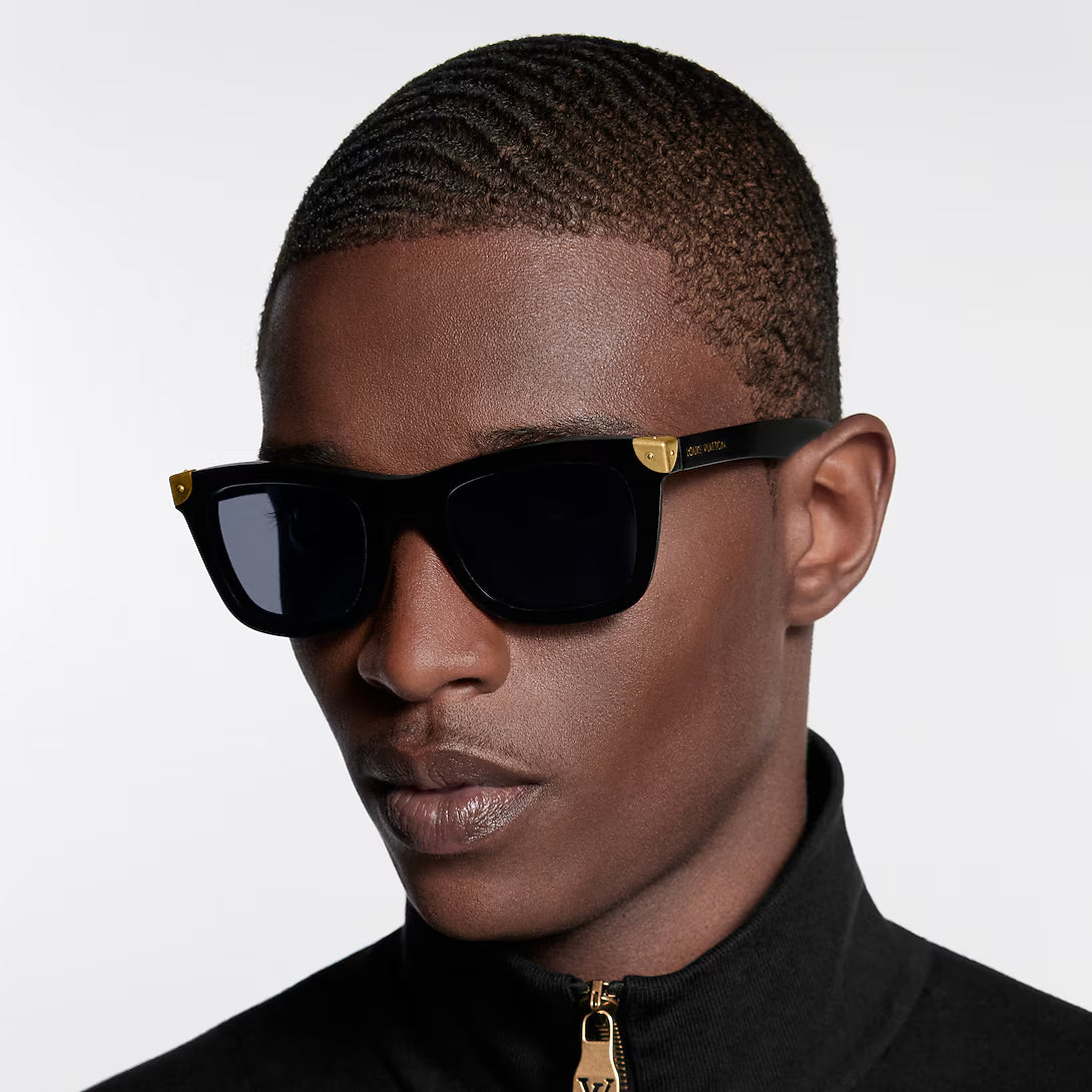 Louis Vuitton Men Heritage Square Black Sunglasses