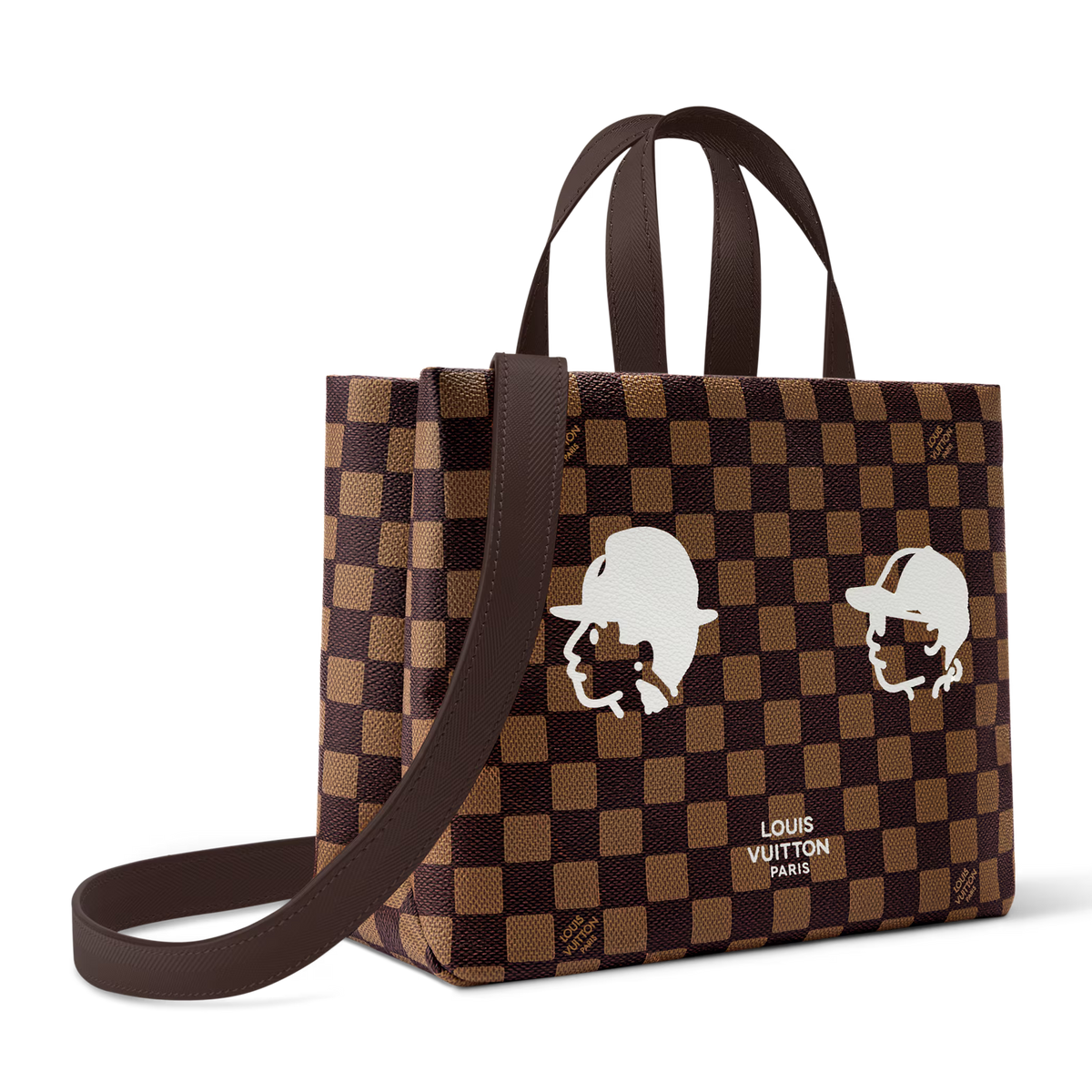 Louis Vuitton Damier Ebene Mini Shopper Tote – Brown
