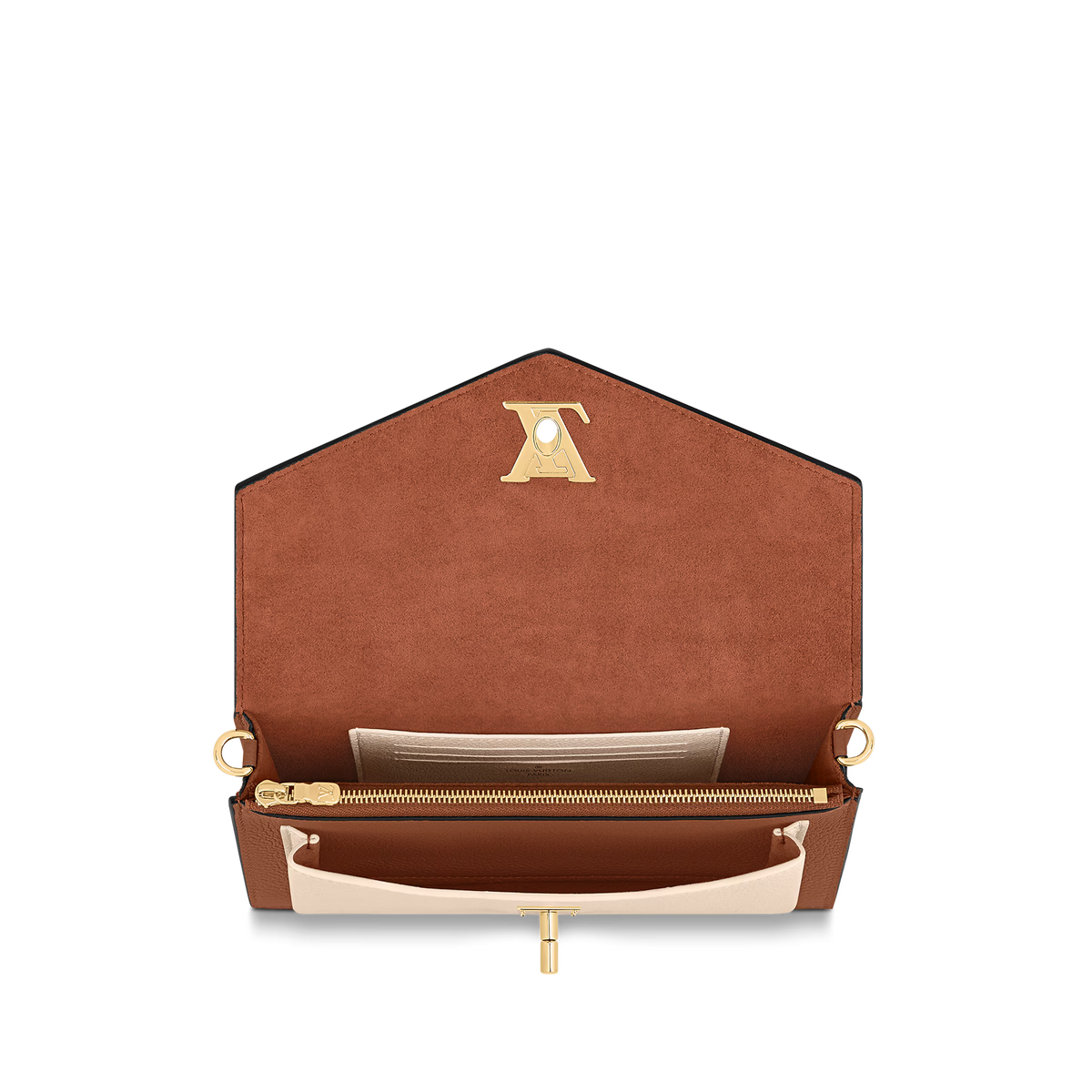 Louis Vuitton Mylockme Chain Pochette Shoulder Bag - Chataigne