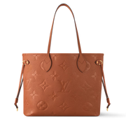 Louis Vuitton Empreinte Monogram Giant Neverfull MM Tote Bag - Cognac