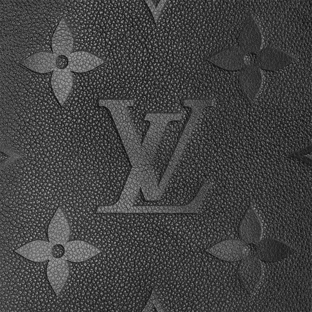 Louis Vuitton Empreinte Monogram Giant Neverfull MM Tote Bag - Black