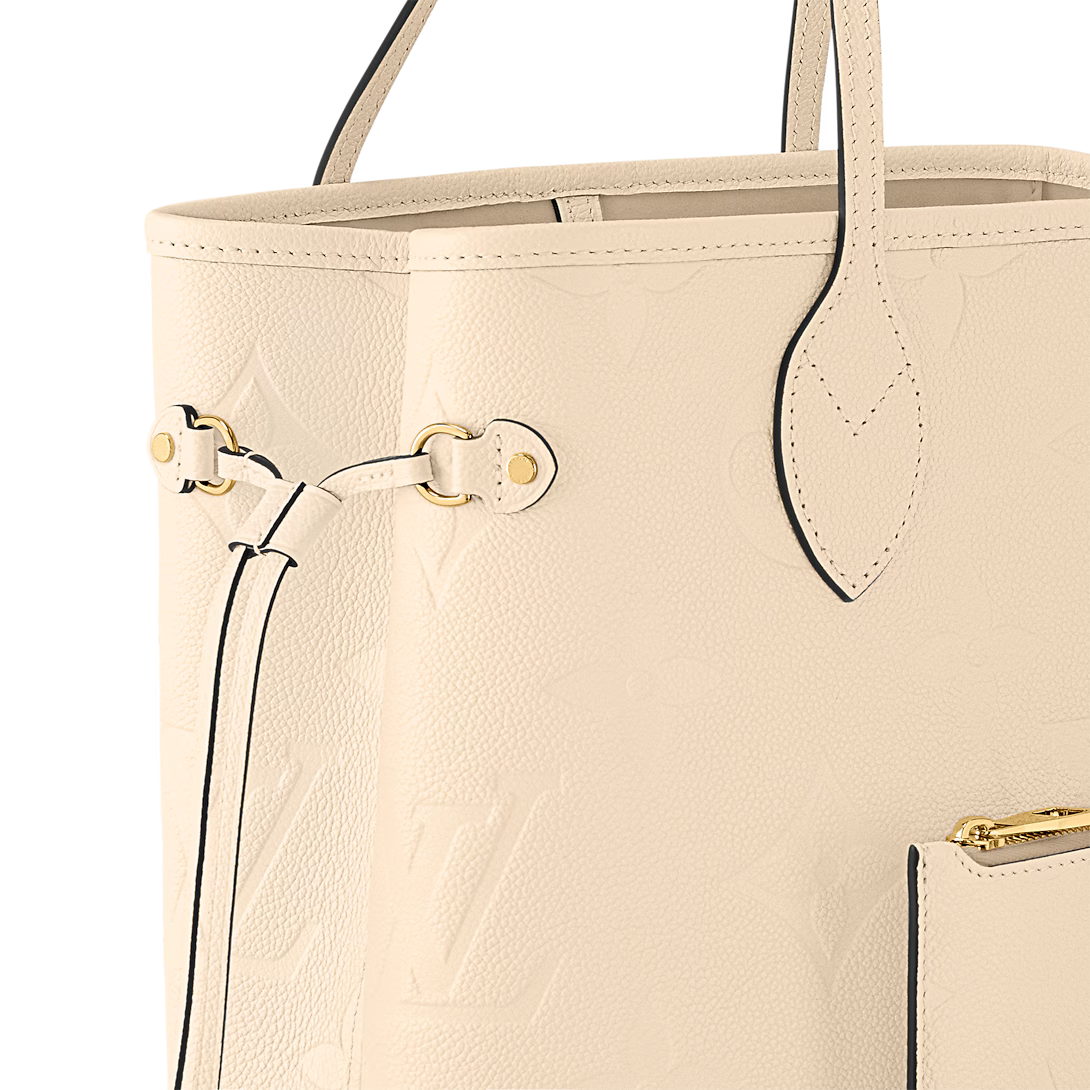 Louis Vuitton Neverfull MM Tote Bag - Cream