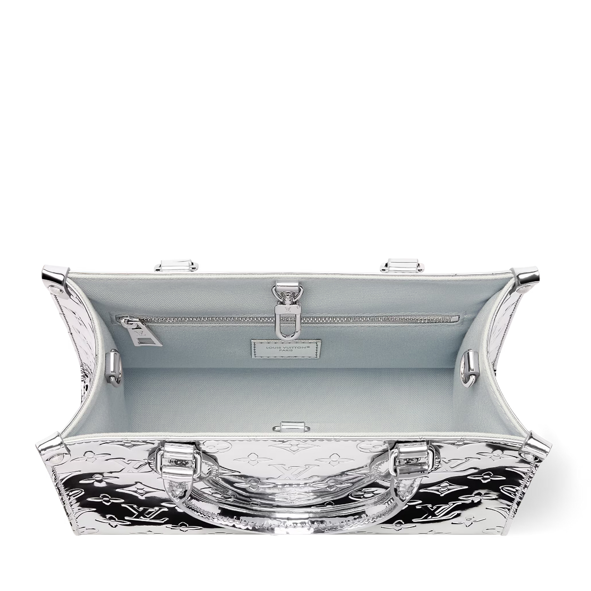 Louis Vuitton Ski Monogram Miroir OnTheGo PM Handbag – Silver