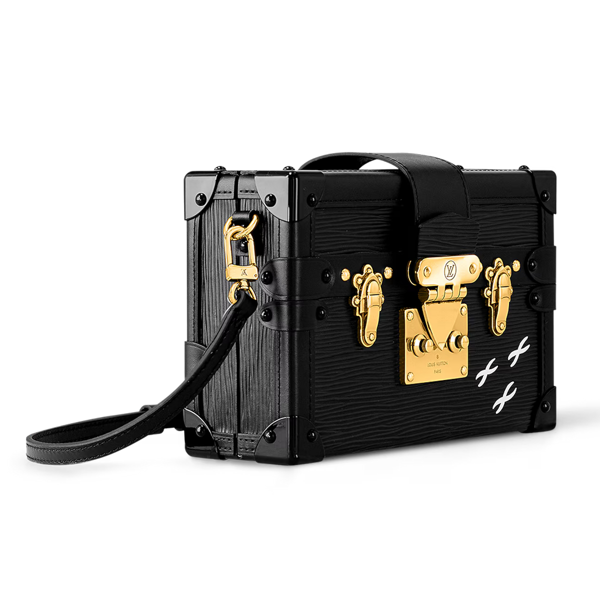 Louis Vuitton Petite Malle Handbag - Black