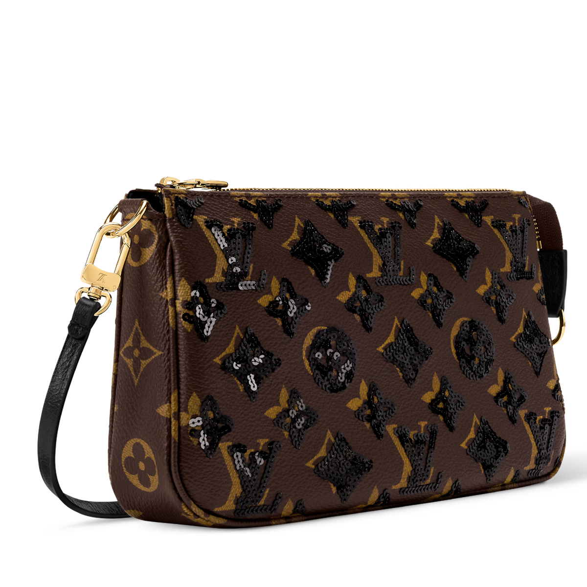 Louis Vuitton Monogram Noir Pochette Accessoires Shoulder Bag – Brown