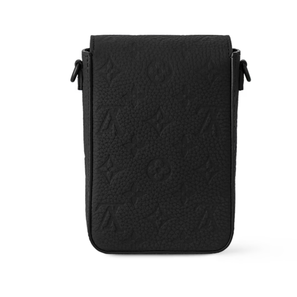 Louis Vuitton S-Lock Vertical Taurillon Leather Wearable Wallet - Black Monogram