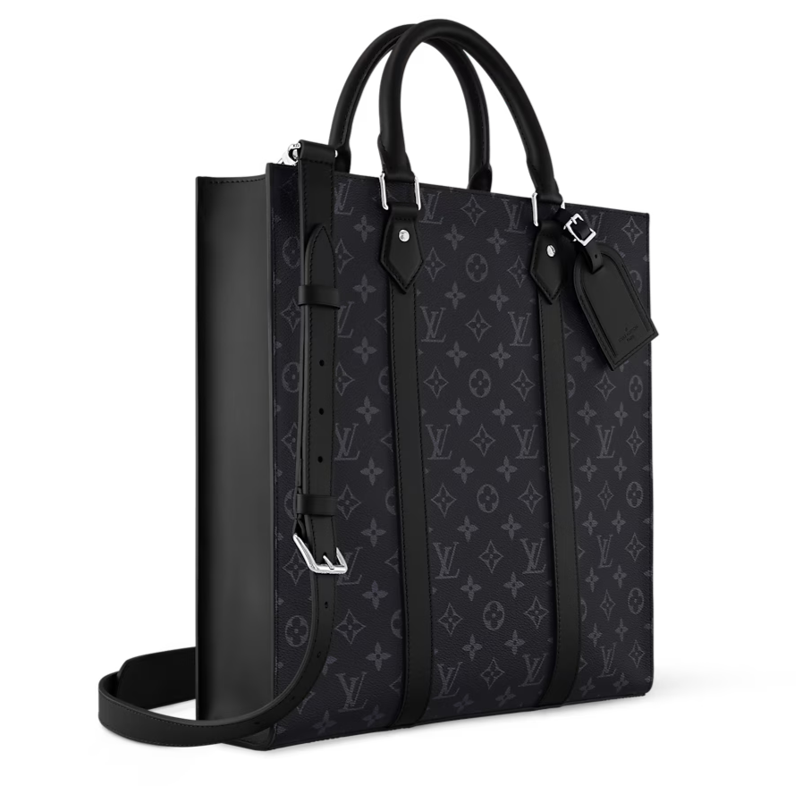 Louis Vuitton Sac Plat Tote Bag - Monogram Eclipse