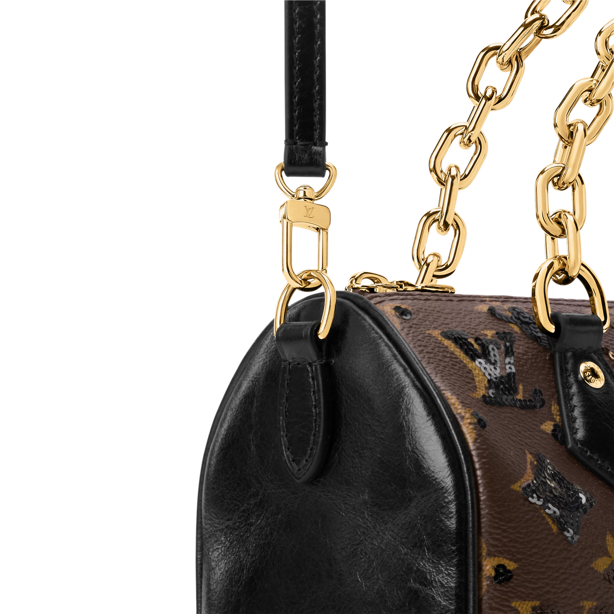 Louis Vuitton Monogram Sequins Speedy Bandoulière 20 Handbag – Brown
