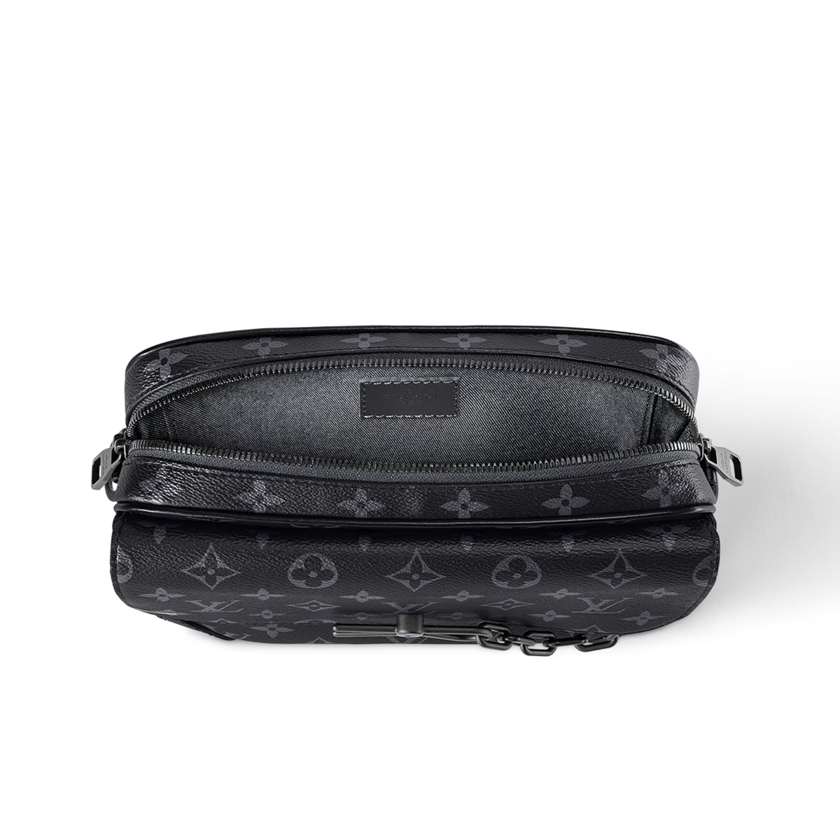 Louis Vuitton Steamer Messenger Wearable Wallet - Black Monogram Eclipse