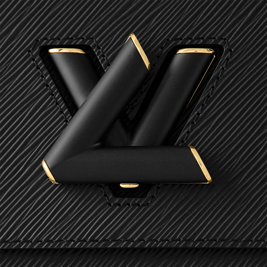 Louis Vuitton Twist MM Shoulder Chain Bag - Black