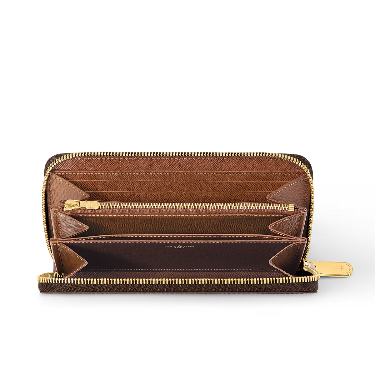 Louis Vuitton Monogram Canvas Zippy Wallet - Brown