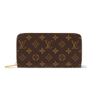 Louis Vuitton Monogram Canvas Zippy Wallet - Brown
