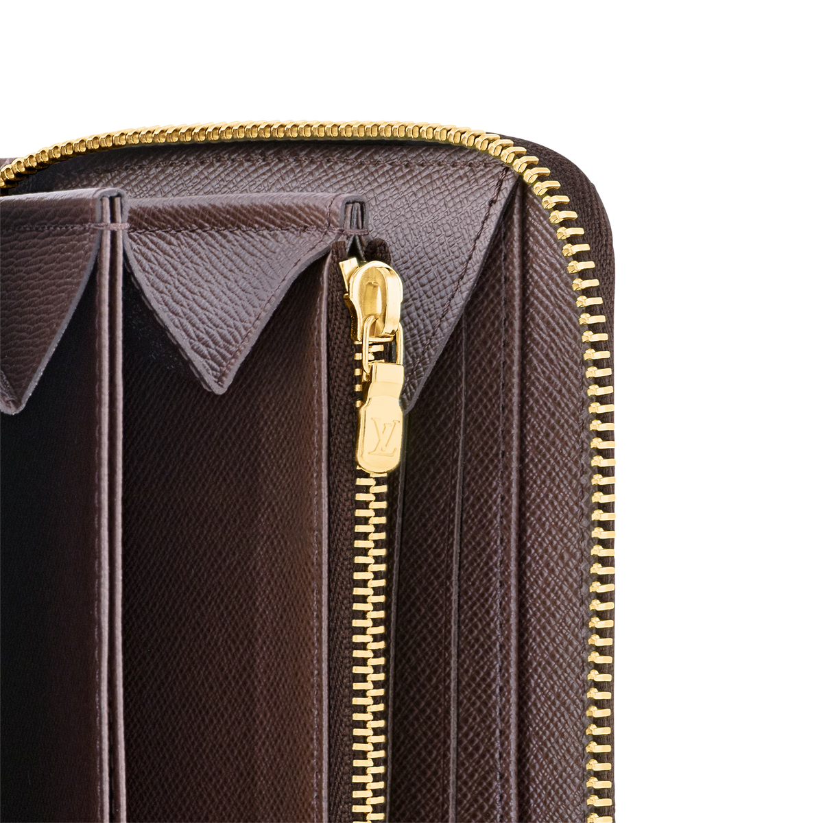 Louis Vuitton Damier Ebene Zippy Wallet - Brown
