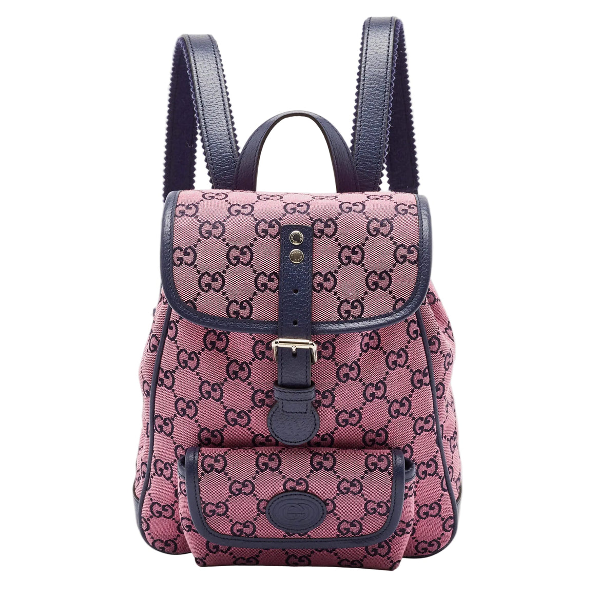 Gucci GG Canvas Backpack – Soft Pink