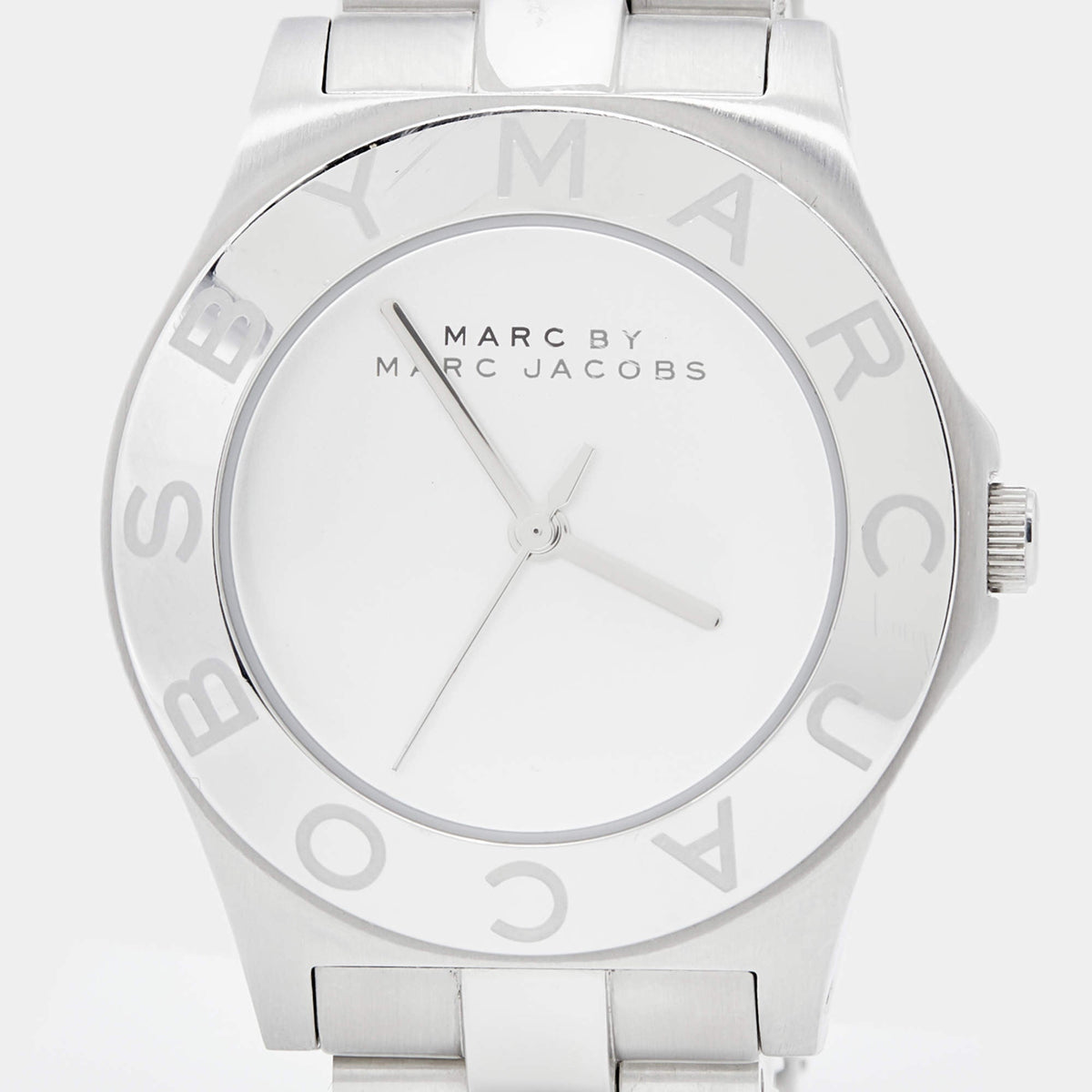 Marc Jacobs Marc White Dial White Ceramic Strap Watch for Women - MBM9500