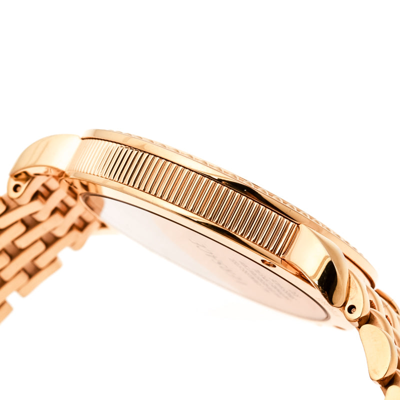 Versace V-Twist Black Dial Gold Mesh Bracelet Watch for Women - VELS00819