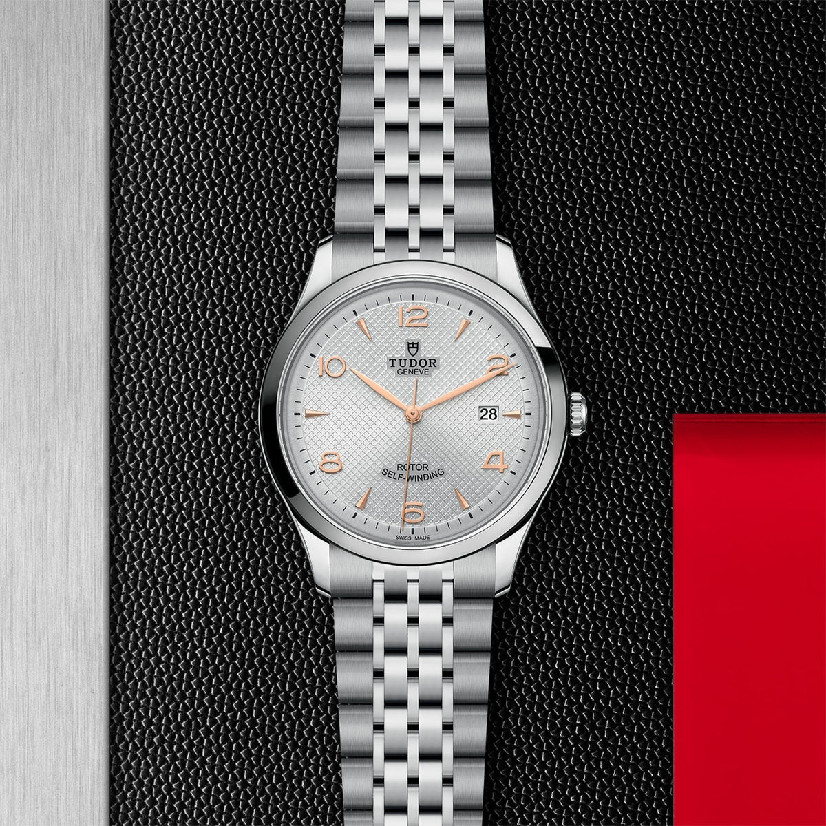 Tudor 1926 Automatic Silver Dial Silver Steel Strap Watch for Men - M91650-0001