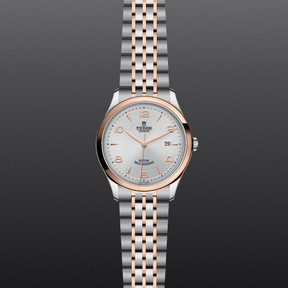 Tudor 1926 Automatic Silver Dial Two Tone Steel Strap Watch for Men - M91651-0001