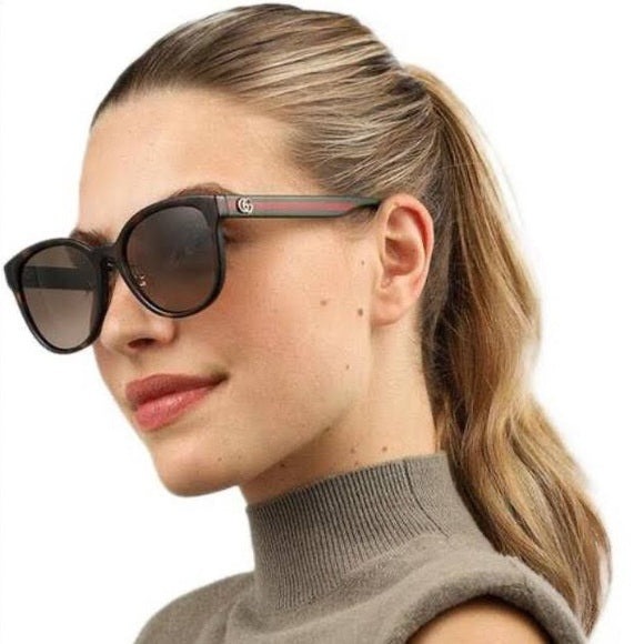 Gucci GG0416SK Round Black Sunglasses