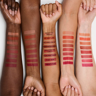 MAC Powder Kiss Soft Focus 10HR Longwear Hazy Matte Lipstick - Moving On Up