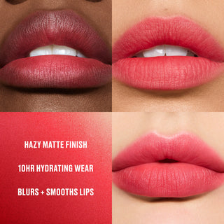 MAC Powder Kiss Hazy Matte Lipstick - Ruby New