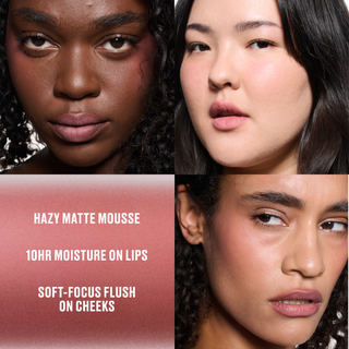 MAC Powder Kiss Lip + Cheek Mousse - Velvet Teddy