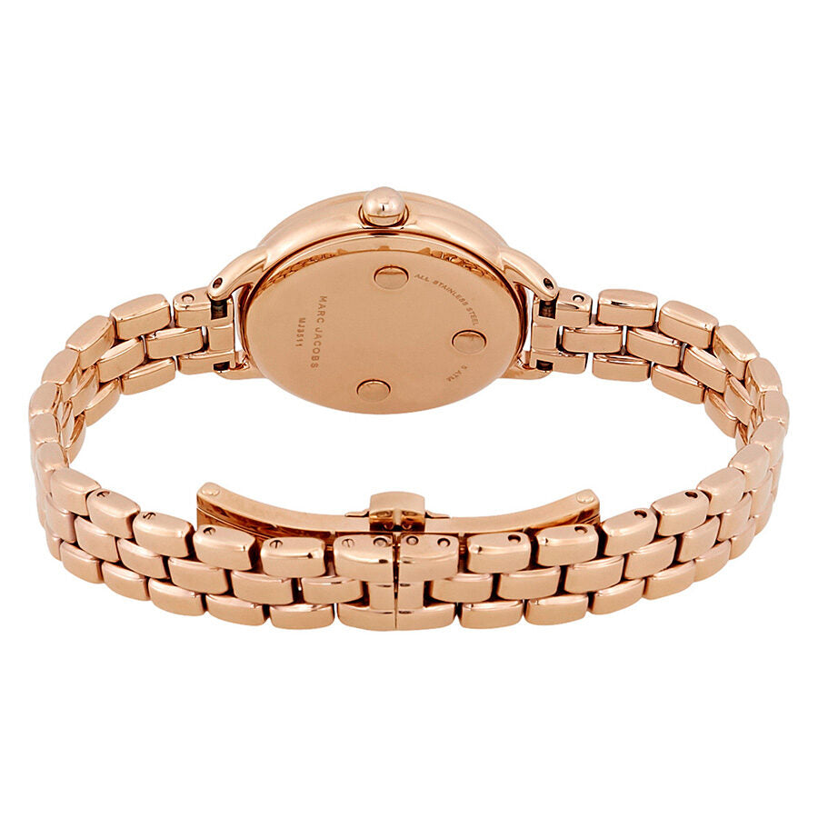 Marc Jacobs Betty Mother of Pearl White Dial Rose Gold Steel Strap Watch for Women - MJ3511