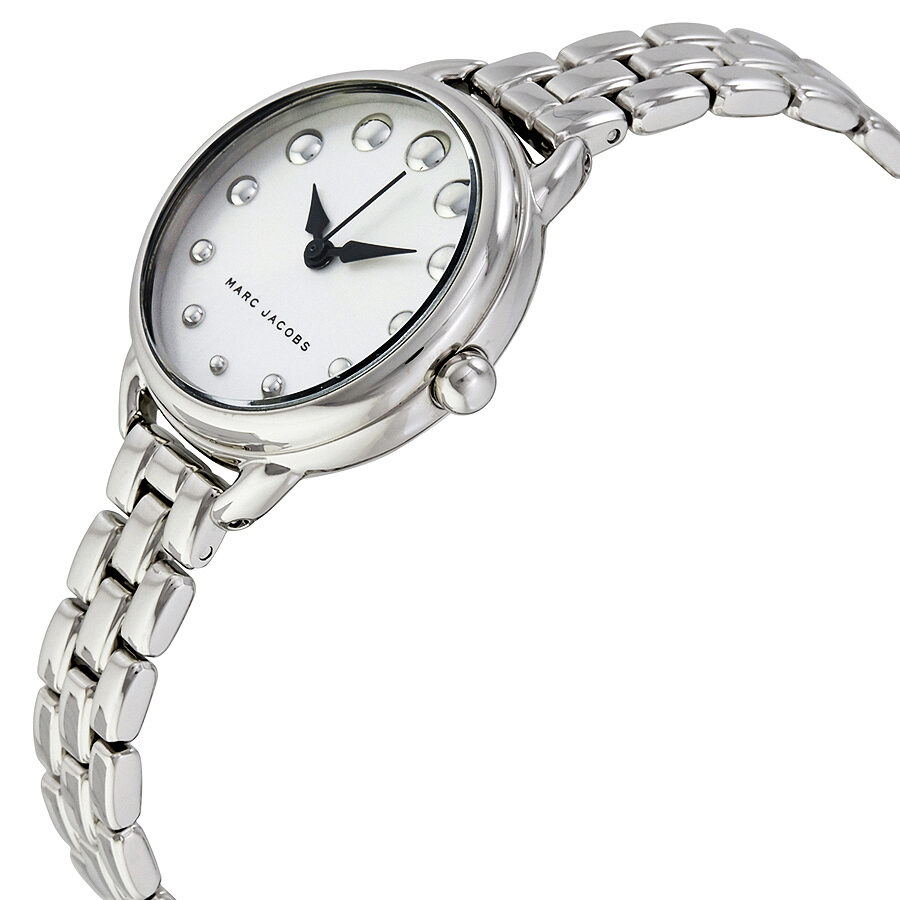 Marc Jacobs Betty White Dial Silver Steel Strap Watch for Women - MJ3497