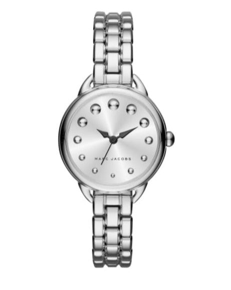 Marc Jacobs Betty White Dial Silver Steel Strap Watch for Women - MJ3497