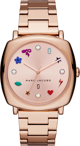 Marc Jacobs Mandy Rose Gold Dial Rose Gold Steel Strap Watch for Women - MJ3550