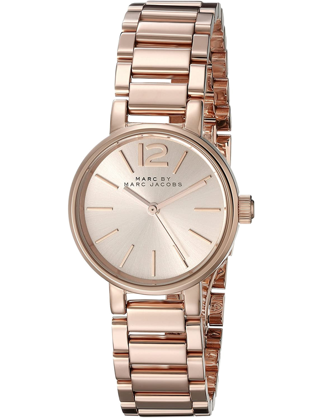 Marc Jacobs Peggy Rose Gold Dial Rose Gold Steel Strap Watch for Women - MBM3406