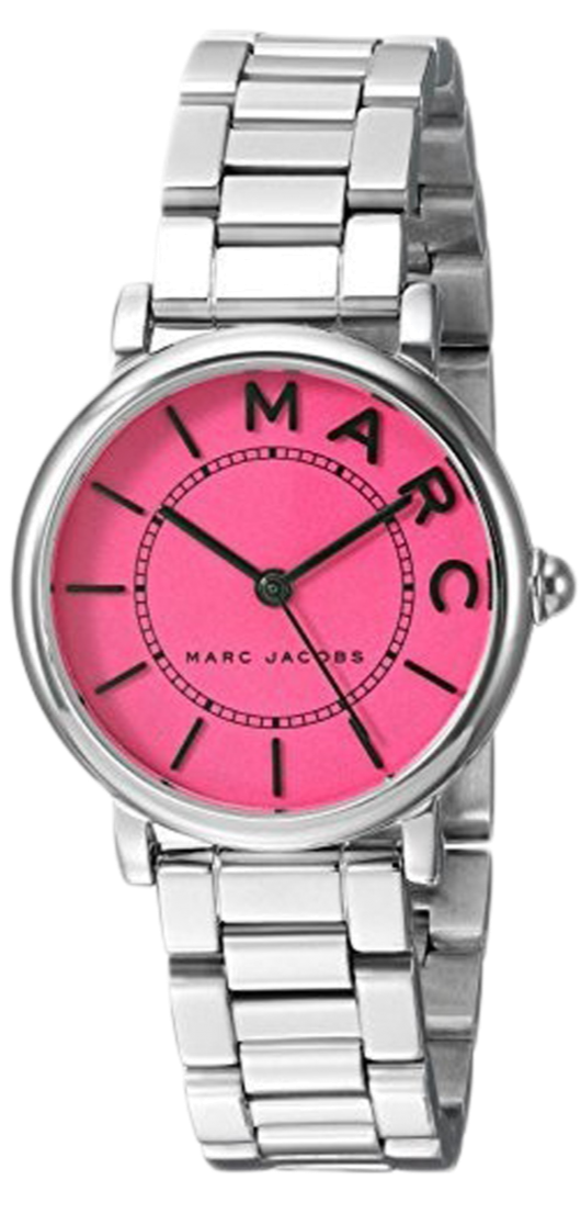 Marc Jacobs Roxy Pink Dial Silver Steel Strap Watch for Women - MJ3528
