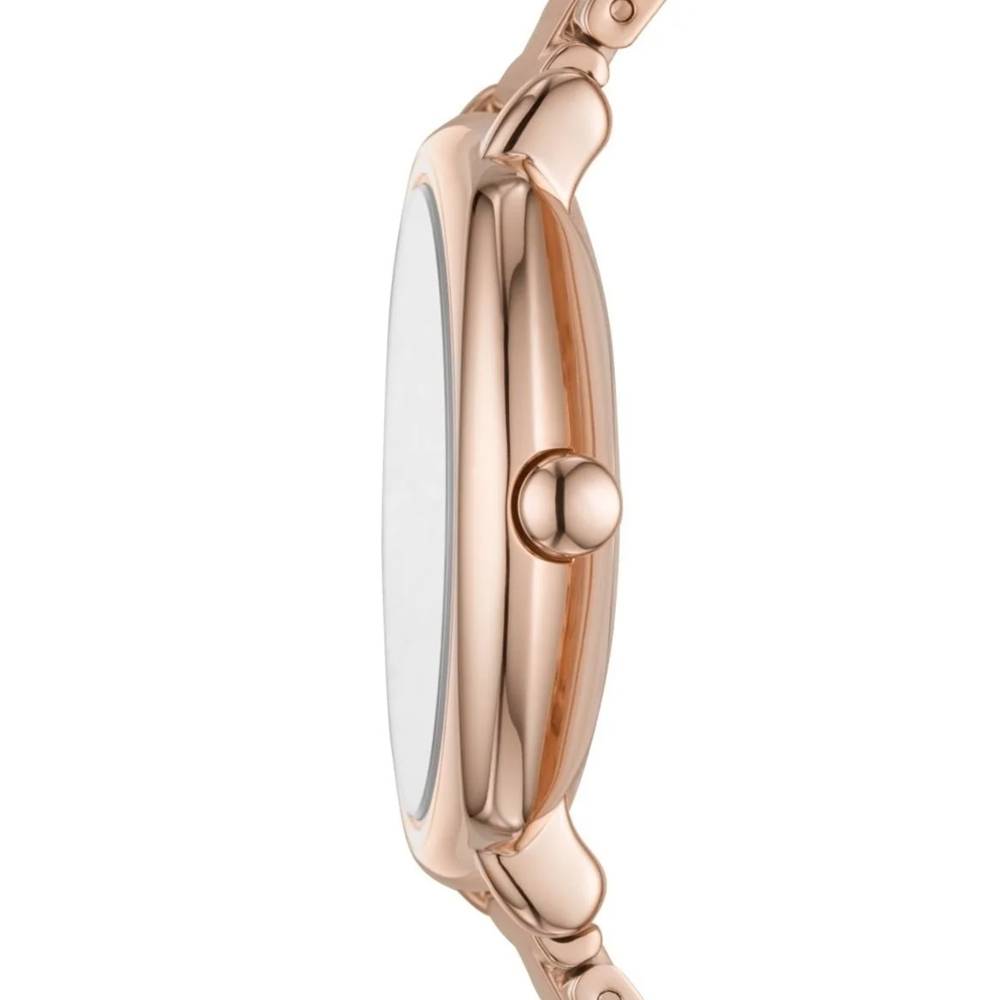 Marc Jacobs Mandy White Dial Rose Gold Steel Strap Watch for Women - MJ3574