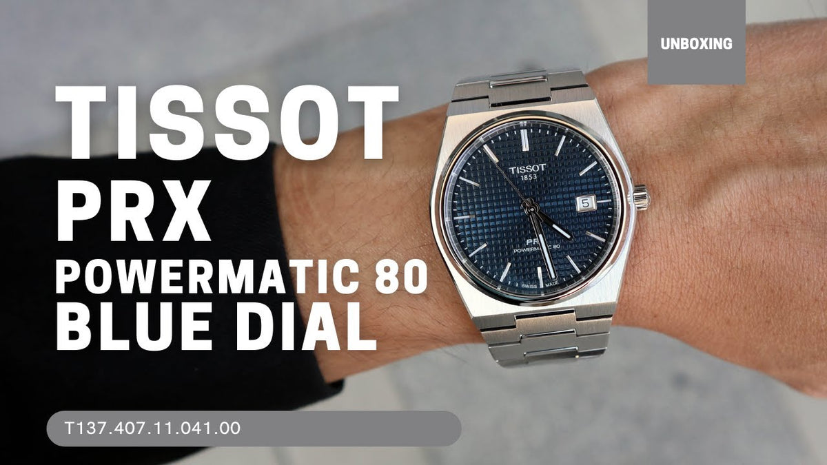 Tissot PRX Powermatic 80 Blue Dial Silver Steel Strap Watch for Men - T137.407.11.041.00