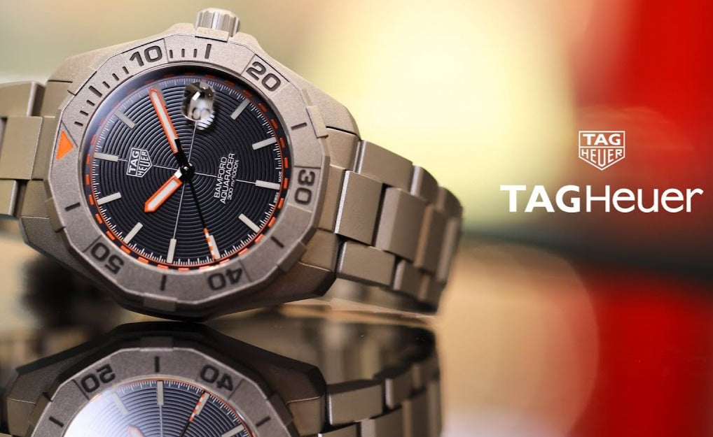 Tag Heuer Aquaracer Calibre 5 Bamford Limited Edition Black Dial Grey Steel Strap Watch for Men - WAY208C.FC6383