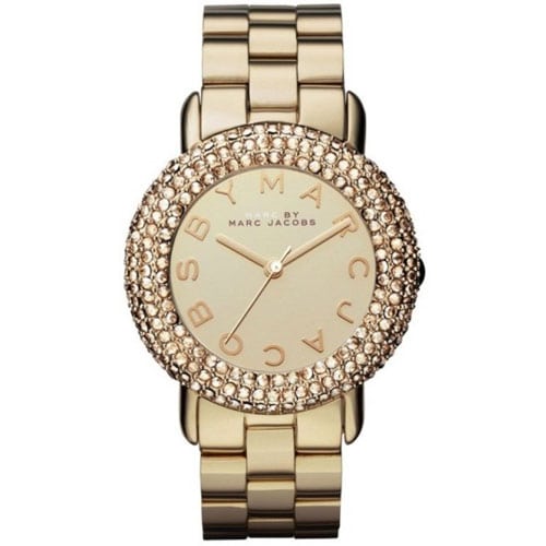 Marc Jacobs Marci Gold Dial Gold Steel Strap Watch for Women - MBM3191