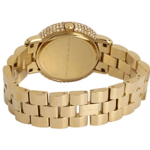 Marc Jacobs Marci Gold Dial Gold Steel Strap Watch for Women - MBM3191
