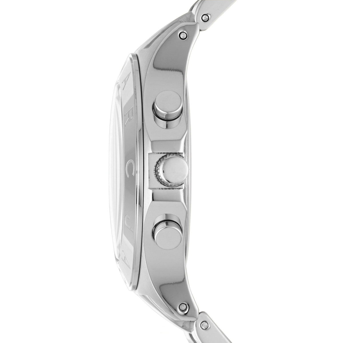 Marc Jacobs Blade Orange Dial Silver Steel Strap Watch for Women - MBM3306