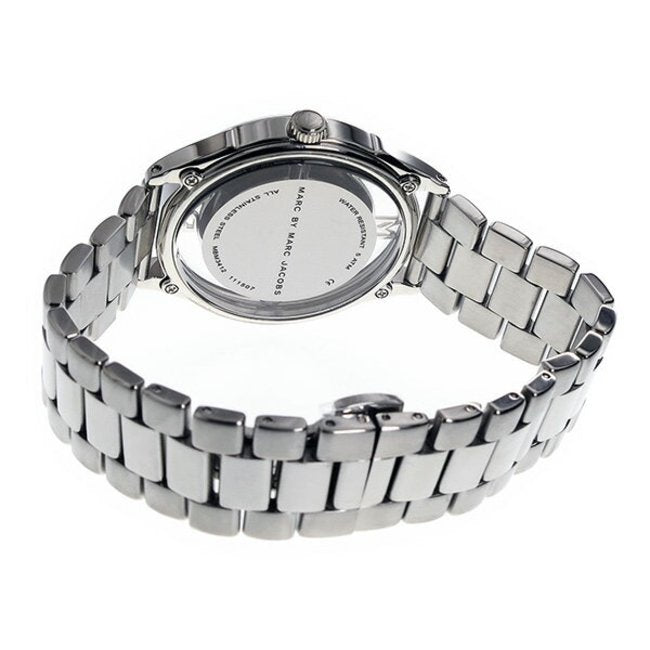 Marc Jacobs Tether Transparent Silver Dial Silver Steel Strap Watch for Women - MBM3412