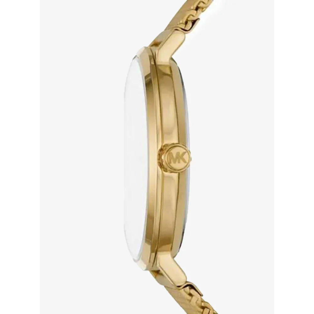 Michael Kors Irving Quartz Gold Dial Gold Mesh Strap Watch For Men - MK8741