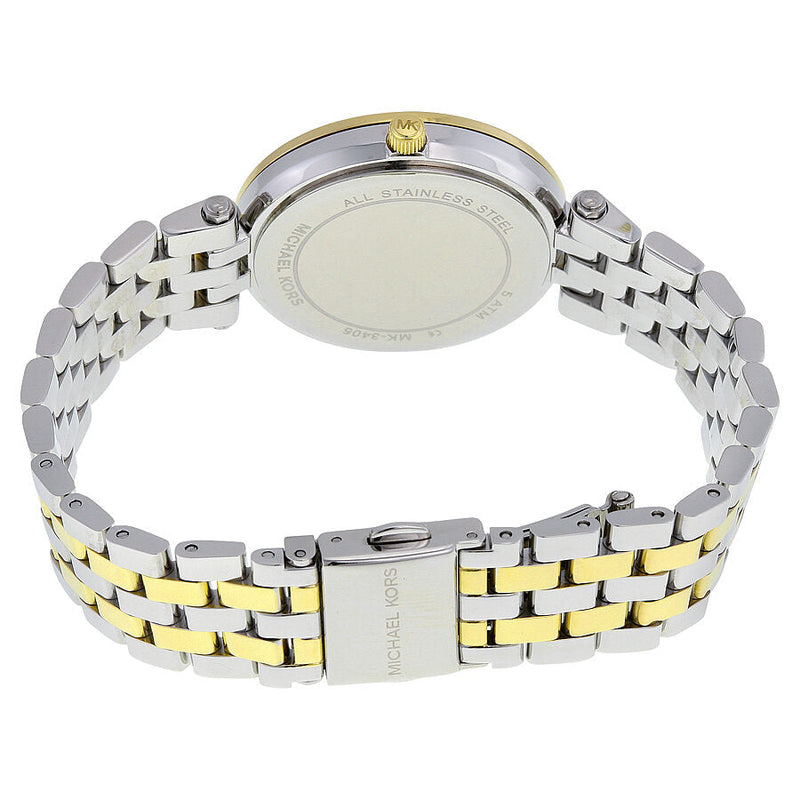 Michael Kors Darci Silver Dial Two Tone Steel Strap Watch for Women - MK3405