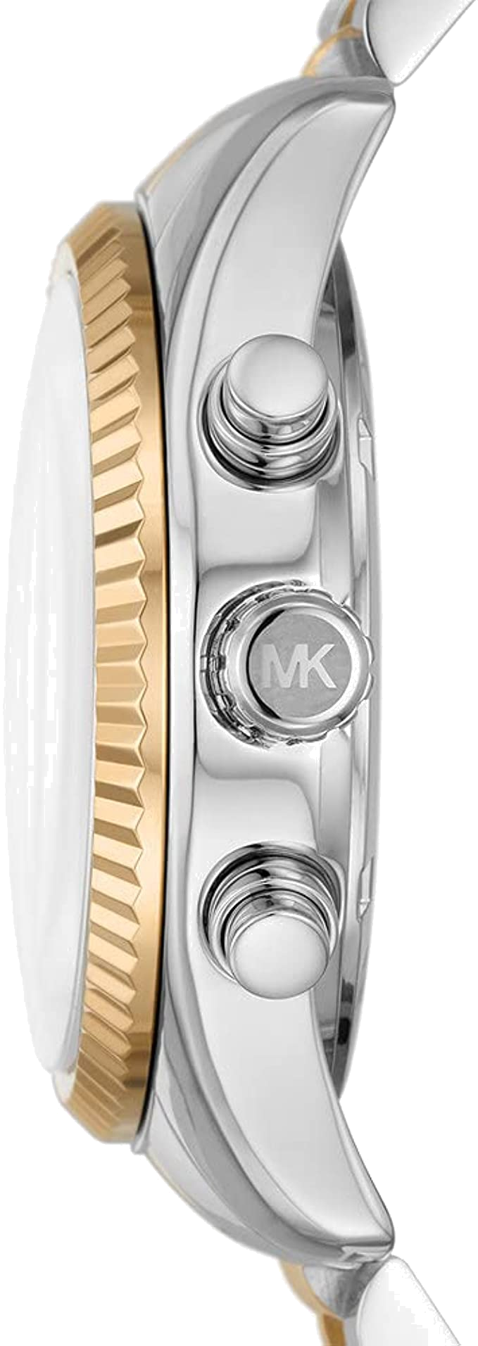 Michael Kors Lexington Chronograph Blue Dial Two Tone Steel Strap Watch For Women - MK7218