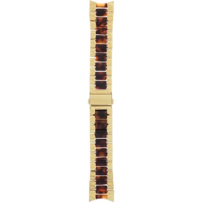 Michael Kors Bradshaw Chronograph Brown Dial Two Tone Steel Strap Watch For Women - MK5696