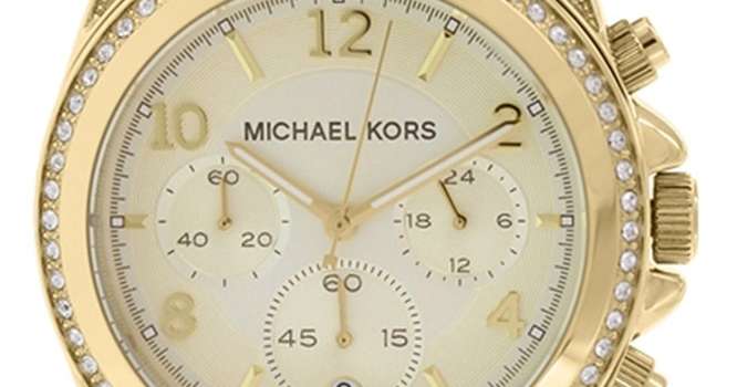 Michael Kors Blair Gold Dial Two Tone Steel Strap Watch for Women - MK6094
