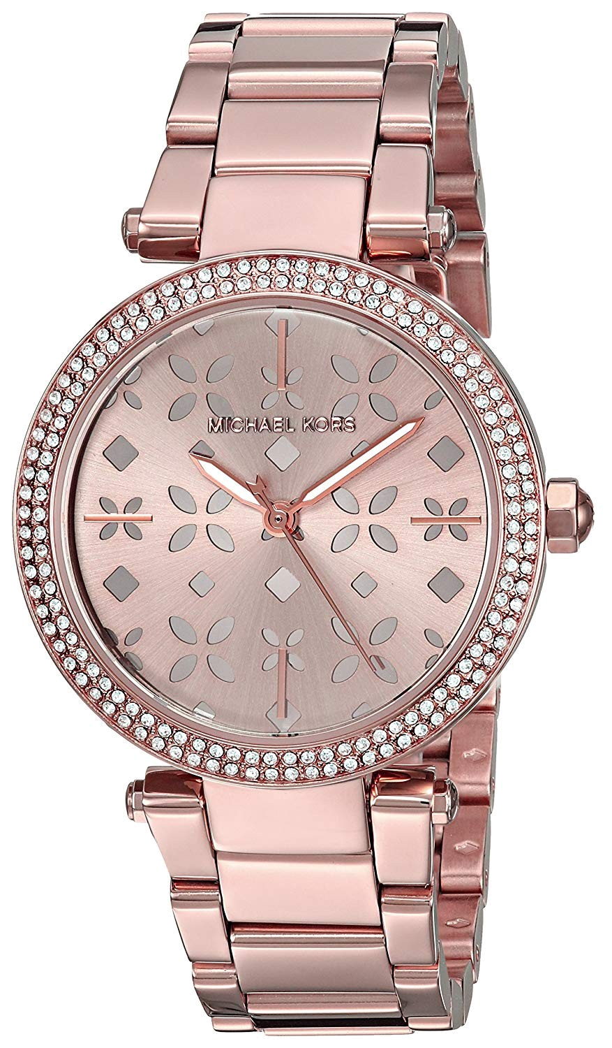 Michael Kors Parker Rose Gold Dial Steel Strap Watch for Women - MK6470