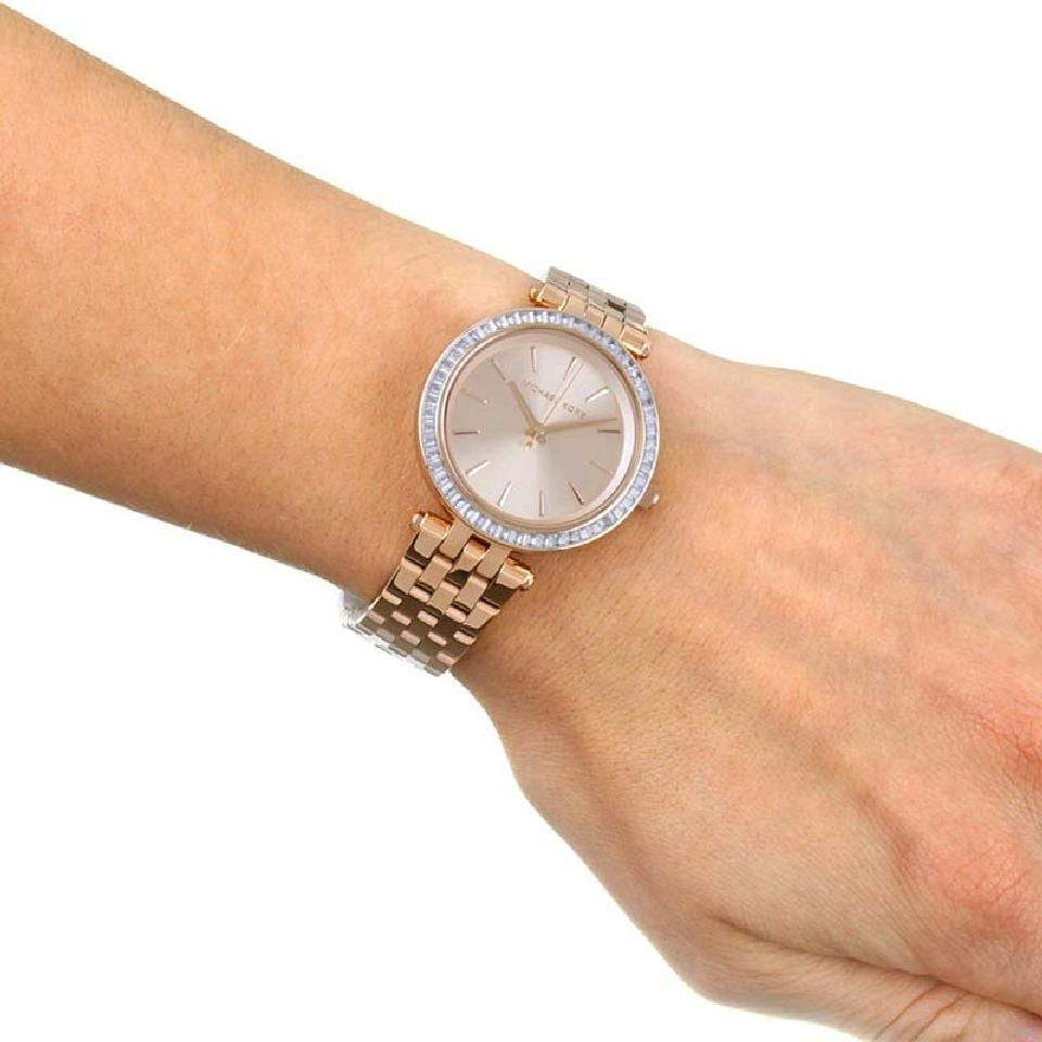 Michael Kors Darci Rose Gold Dial Rose Gold Stainless Steel Strap Watch for Women - MK3366